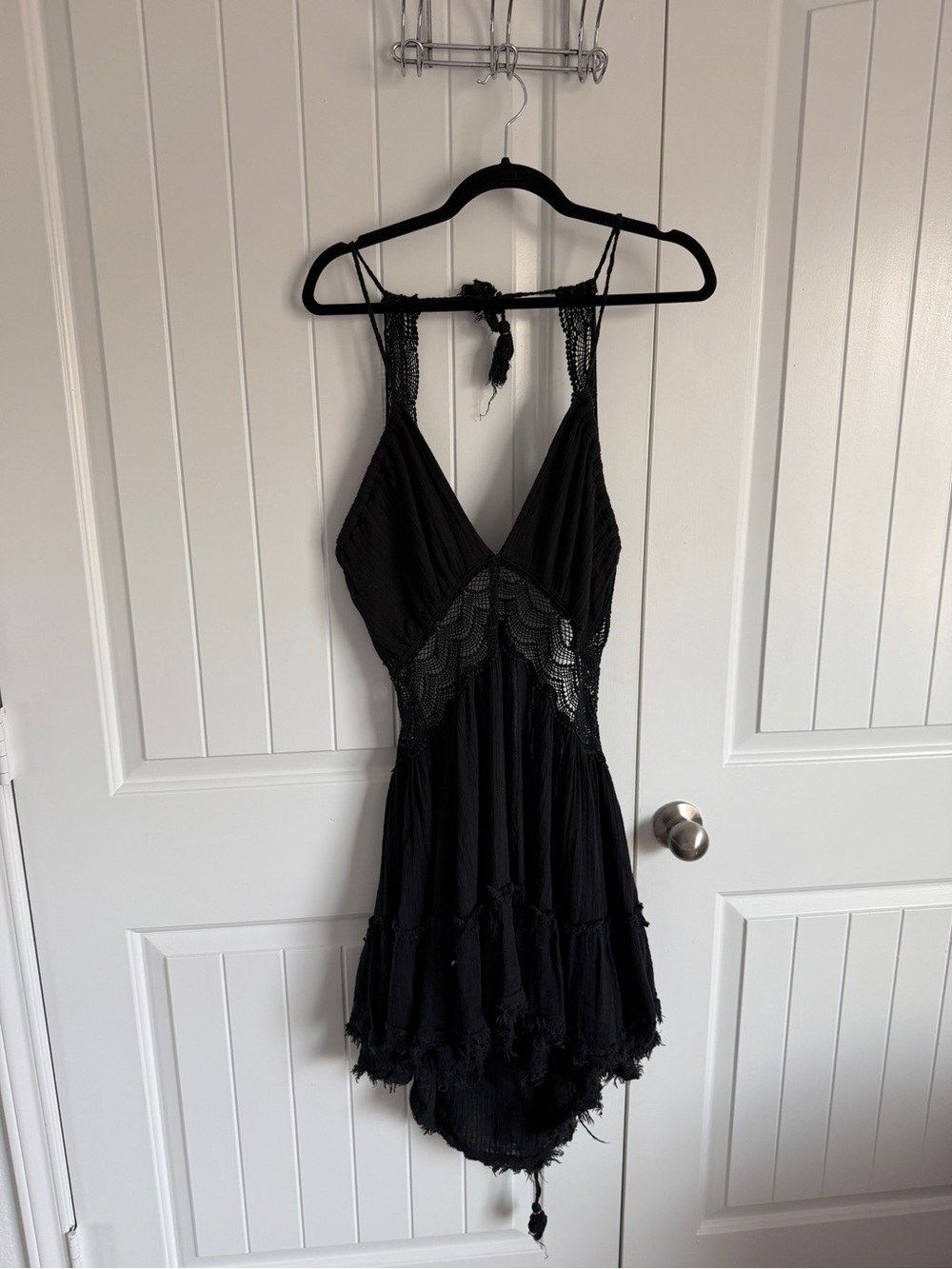 FREE PEOPLE BLACK LACE DRESS